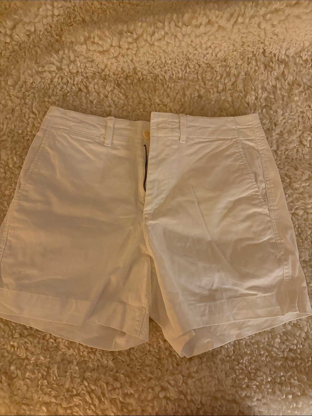 Ralph Lauren White Cotton Bermuda Shorts